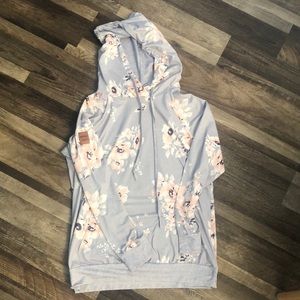Soft Floral Hoodie